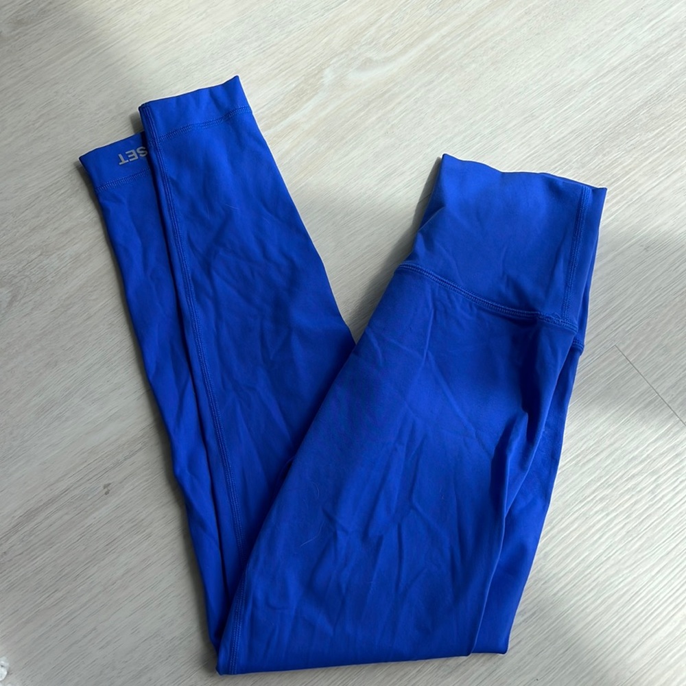 Set active blue sports body legging